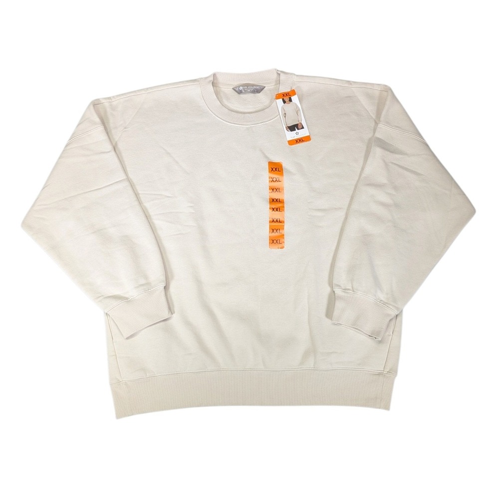 Tuff Athletics Women Matte Pearl Crewneck Fleece Sweatshirt XXL 1804994 NEW